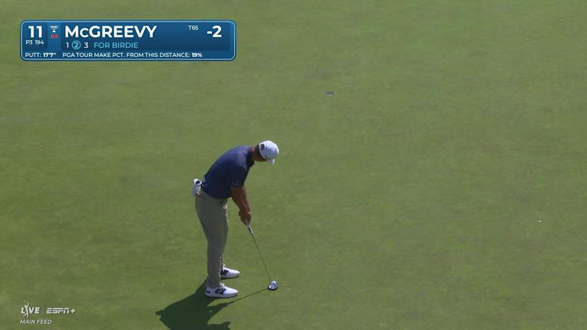 Max McGreevy makes birdie on No. 11 at RBC Canadian