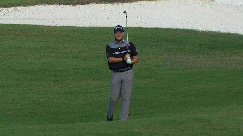 Lee Hodges' eagle on No. 17 at the Great Exuma