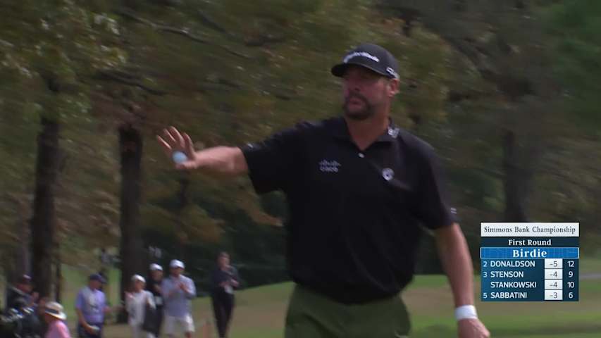 Michael Block makes birdie on No. 11 at Simmons Bank Championship