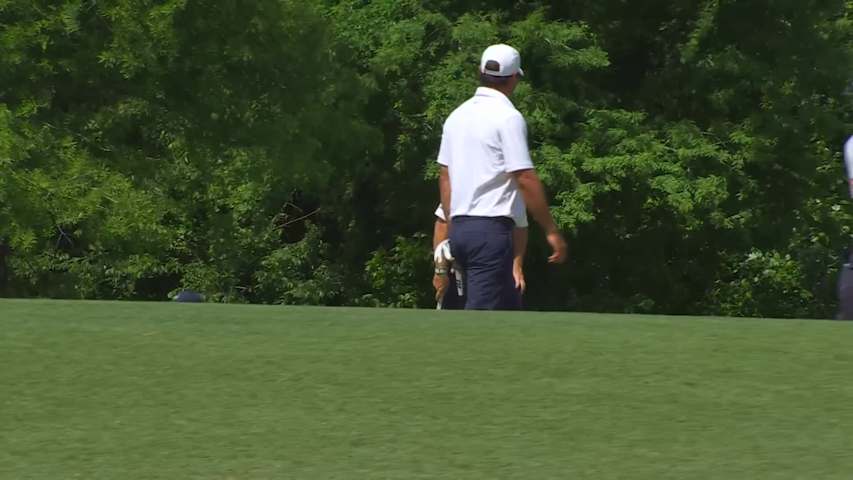 Koepka/Lowry sinks a 31-foot birdie putt on No. 10 at Zurich Classic