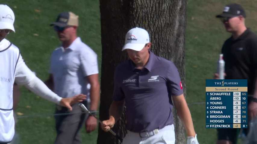 Matt Fitzpatrick hits 158-yard approach to 5 feet, sets up birdie on No. 18 at THE PLAYERS