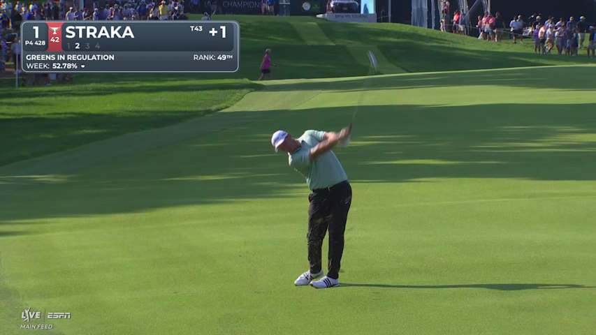 Sepp Straka's 154-yard approach sets up birdie on No. 1 at BMW Championship