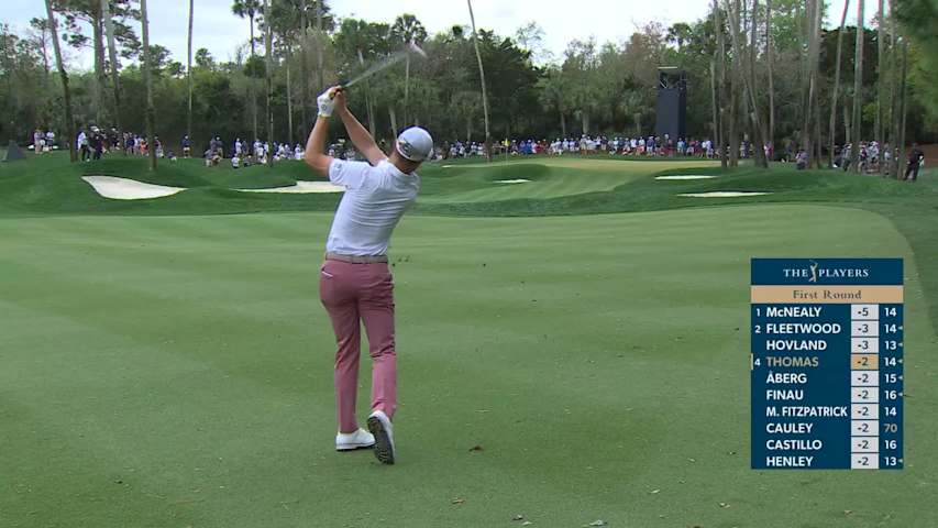 Justin Thomas hits 112-yard approach to 8 feet, sets up birdie on No. 6 at THE PLAYERS