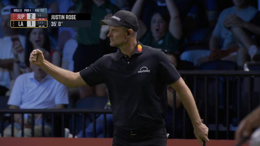 Justin Rose chips in for clutch birdie at TGL Finals