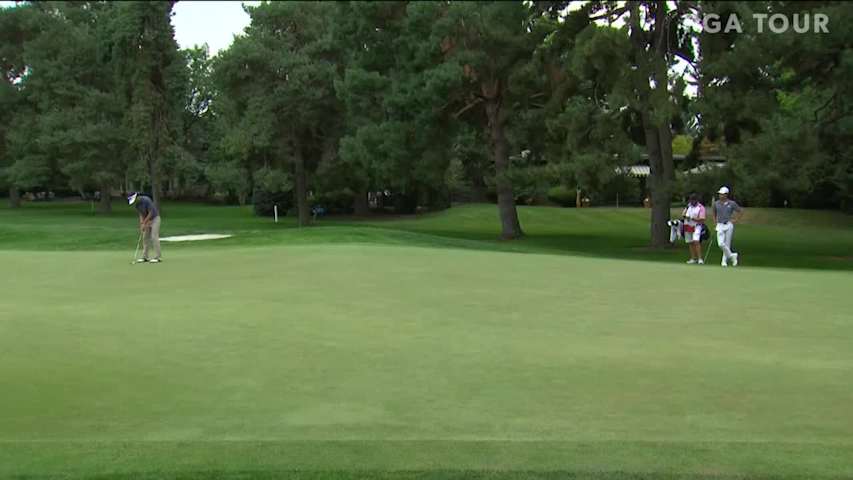 Brad Hopfinger birdies No. 9 in Round 4 at Albertsons Boise Open