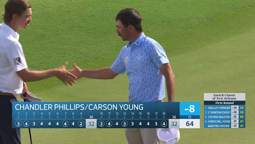 Young/Chandler makes birdie on No. 18 at Zurich Classic