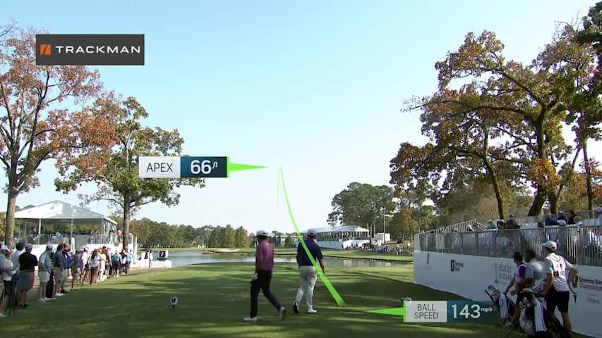 Michael Wright nearly makes ace on No. 17 at Simmons Bank