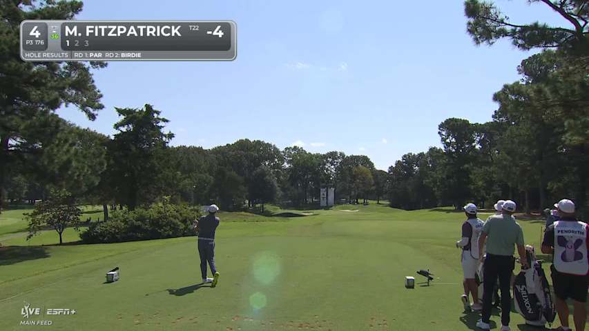 Matt Fitzpatrick throws a dart off the tee to set up birdie at FedEx St. Jude