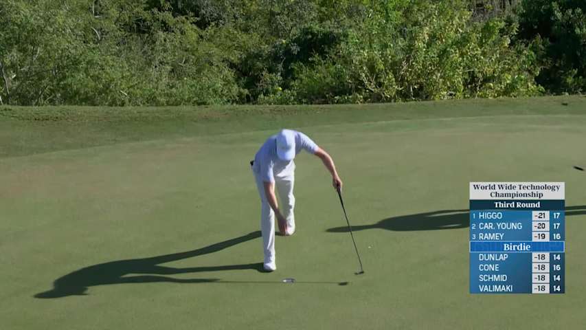 Ben Griffin makes birdie on No. 16 at World Wide Technology