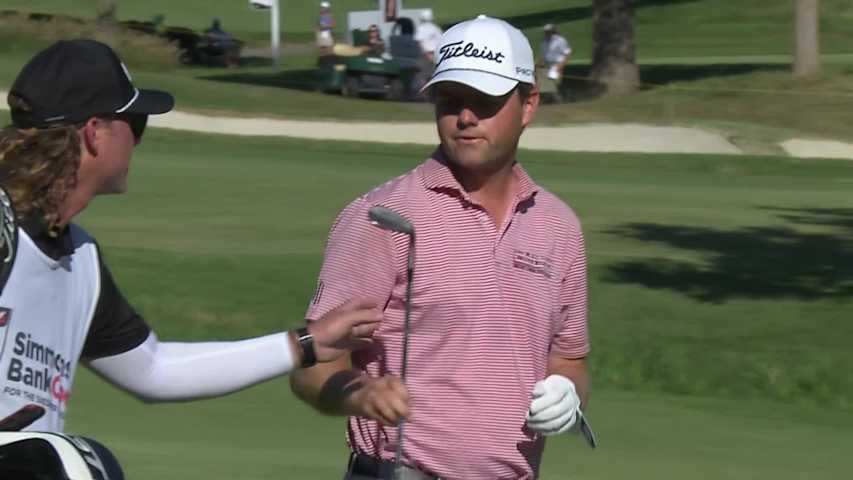 Austin Hitt makes birdie on No. 15 at Simmons Bank Open
