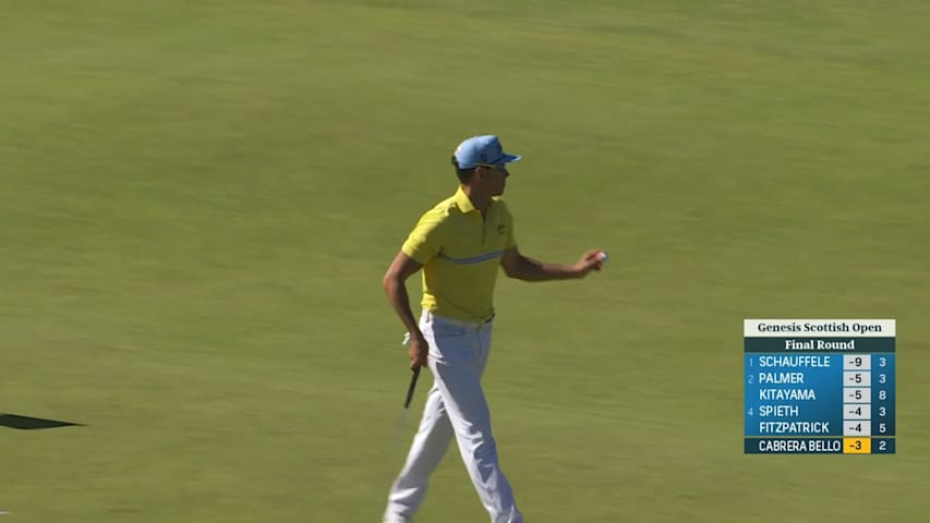 Rafa Cabrera Bello makes birdie on No. 3 at Genesis Scottish Open