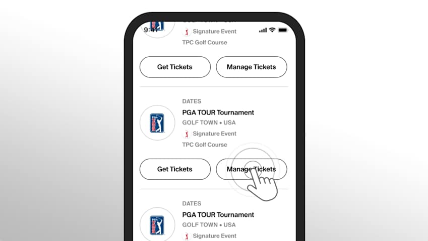 PGA TOUR Ticket Management