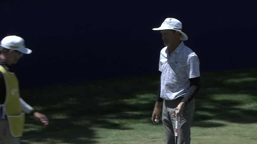 Stuart Appleby makes birdie on No. 18 at Principal Charity Classic