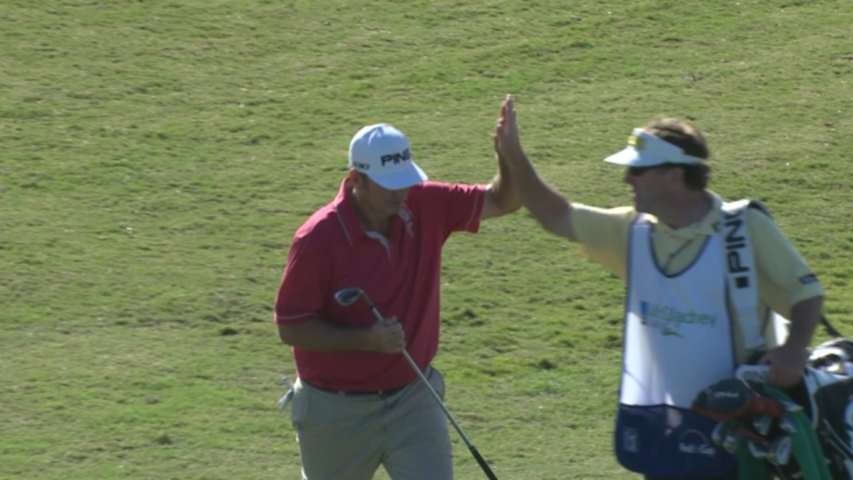 Bill Lunde holes stellar birdie chip for Shot of the Day