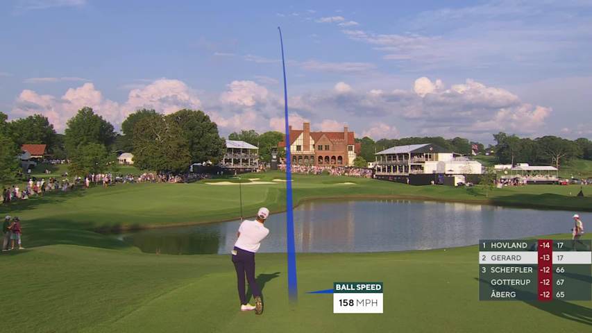 Ryan Gerard reaches par-5 No. 18 in two, makes birdie at TOUR Championship