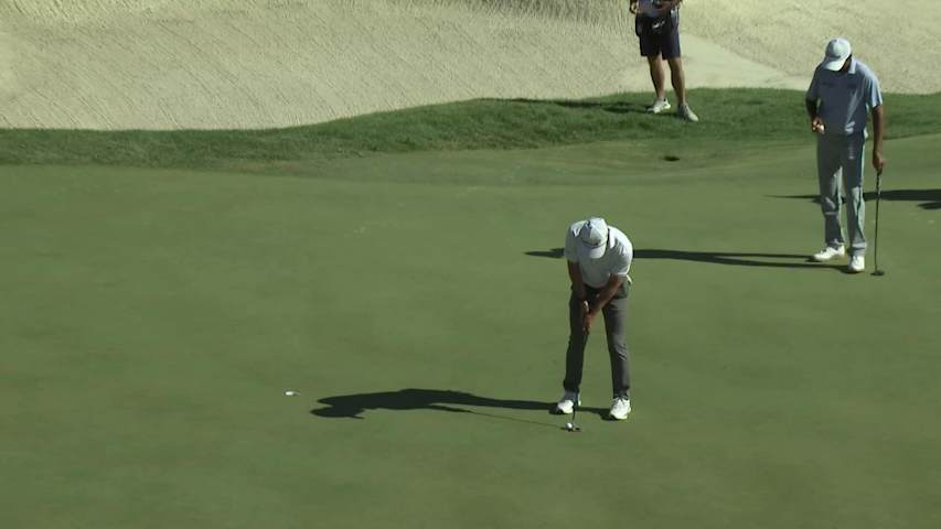 David Ford sinks 6-foot putt for birdie on No. 16 at Bank of Utah