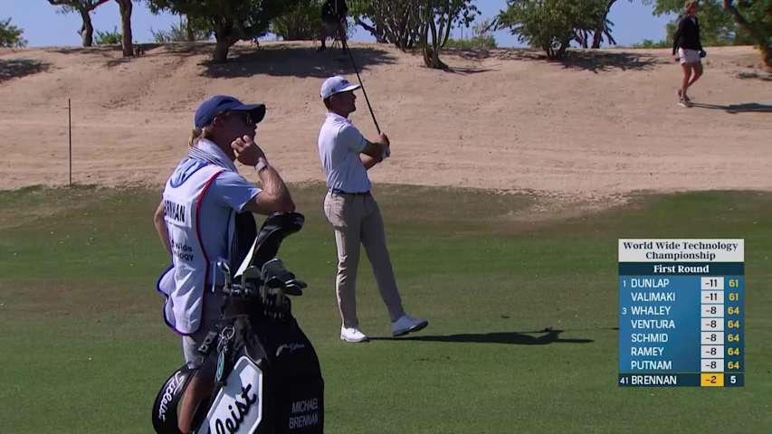 Michael Brennan makes birdie on No. 6 at World Wide Technology