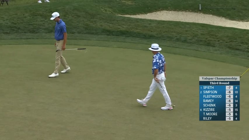 Rory Sabbatini sends in 27-foot birdie putt at Valspar