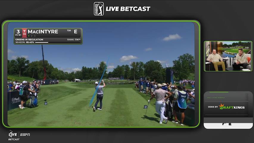 Robert MacIntyre hits tee shot to 6 feet, sets up birdie on No. 3 at BMW Championship