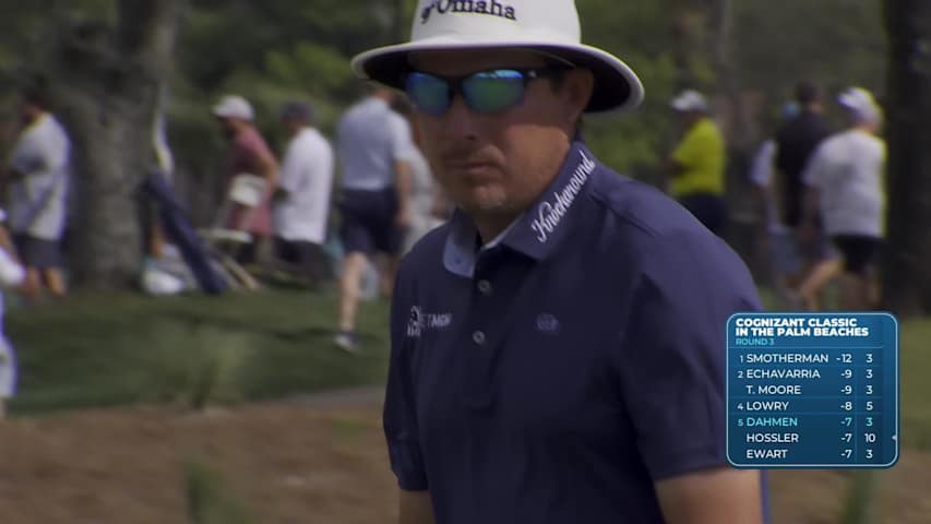 Joel Dahmen sinks 15-foot birdie putt on No. 4 at Cognizant Classic