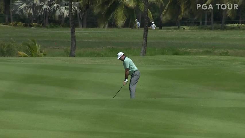 Robert Garrigus uses nice approach to set up birdie at Puerto Rico