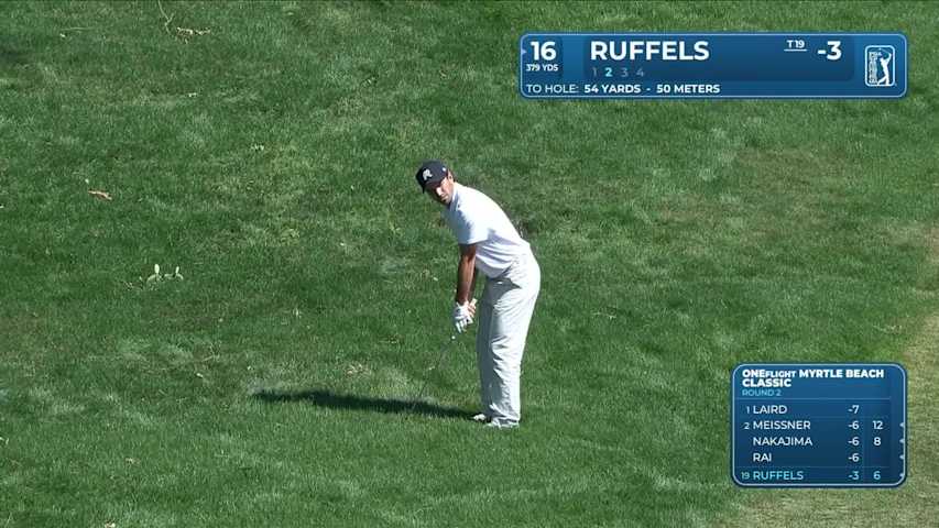 Ryan Ruffels's 58-yard approach sets up birdie on No. 16 at ONEflight Myrtle