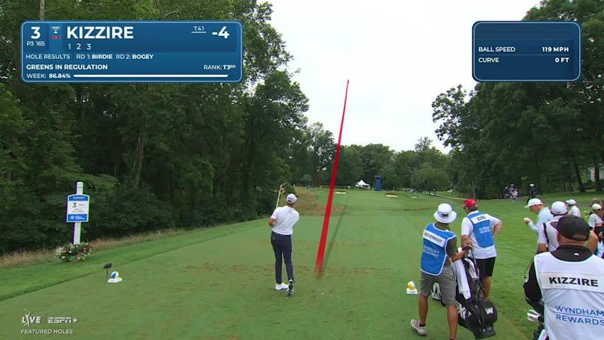Patton Kizzire makes birdie on No. 3 at Wyndham