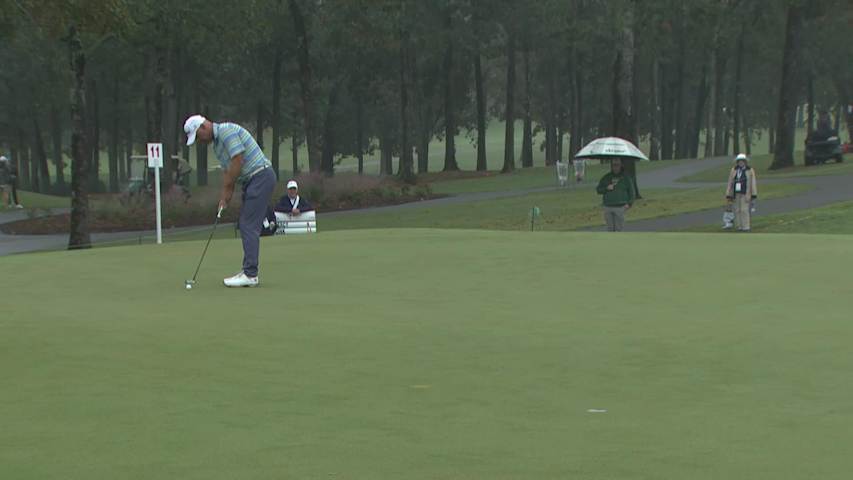 Cameron Percy makes birdie putt on No. 11 at Simmons Bank Championship