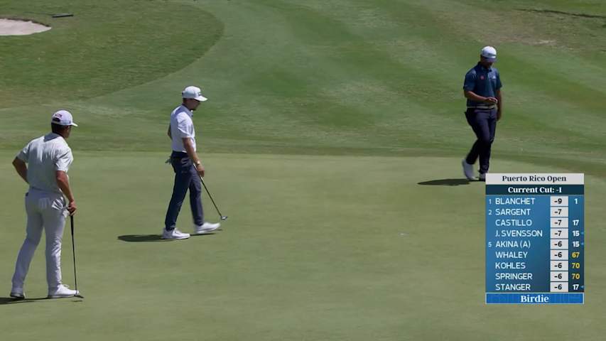 Rasmus Neergaard-Petersen makes birdie on No. 12 at Puerto Rico