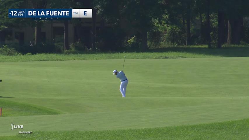Santiago De la Fuente rolls in short birdie putt at 3M Open