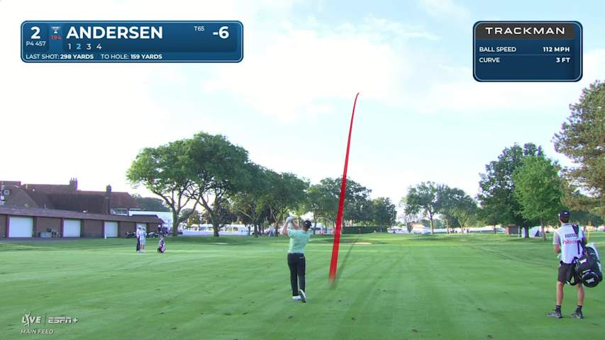 Mason Andersen makes birdie on No. 2 at Rocket Classic