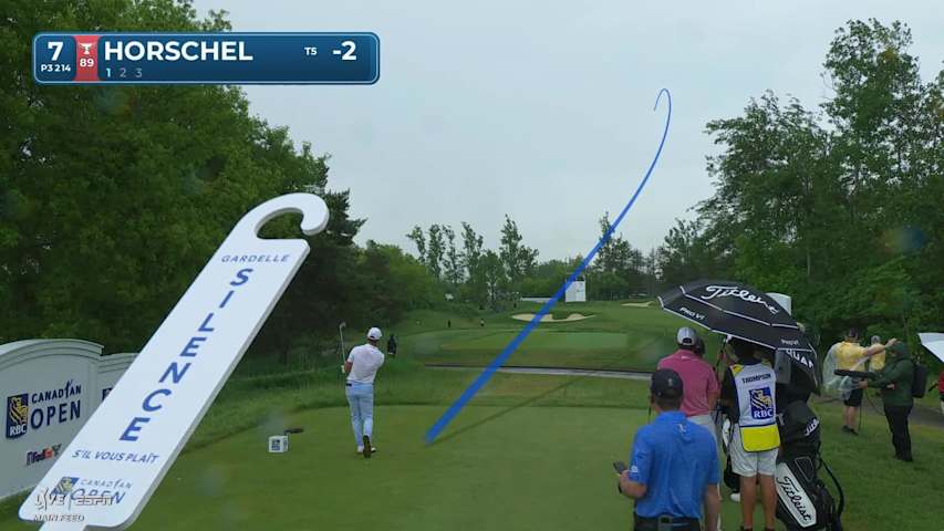 Billy Horschel hits tee shot to 4 feet, sets up birdie on No. 7 at RBC Canadian