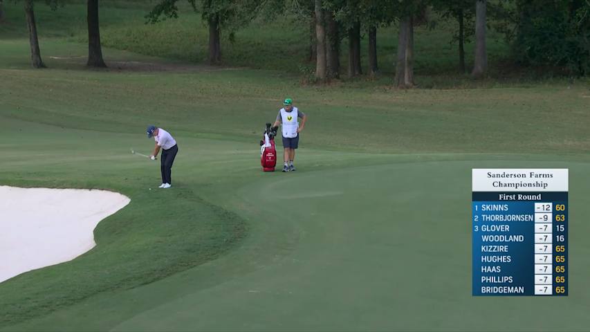 Kevin Streelman chips it tight to set up birdie at Sanderson Farms