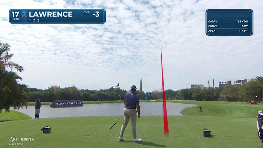 Thriston Lawrence sends dart off the tee to set up birdie at Mexico Open