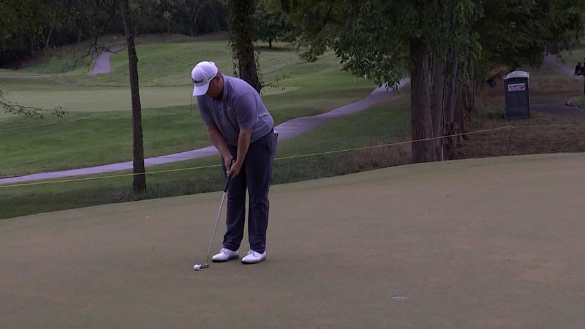 Braden Thornberry makes birdie putt at Simmons Bank Open