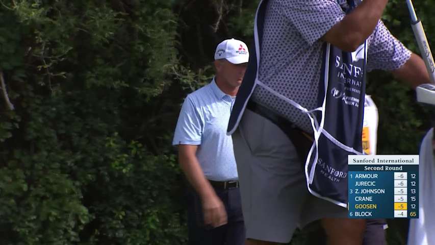 Retief Goosen makes birdie on No. 12 at Sanford International
