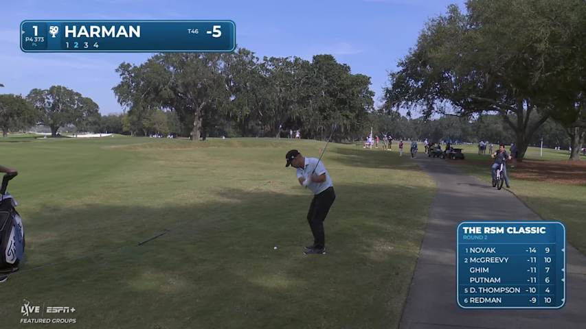 Brian Harman makes birdie on No. 1 at The RSM Classic