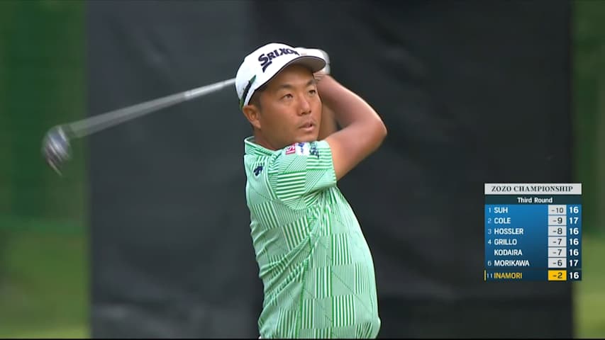 Yuki Inamori's excellent approach leads to birdie at ZOZO CHAMPIONSHIP