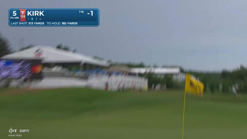 Chris Kirk gets up-and-down from 182 yards for birdie on No. 5 at RBC Canadian