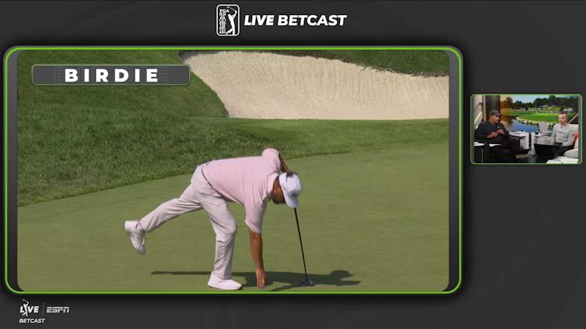 J.J. Spaun sinks 11-foot birdie putt on No. 4 at BMW Championship
