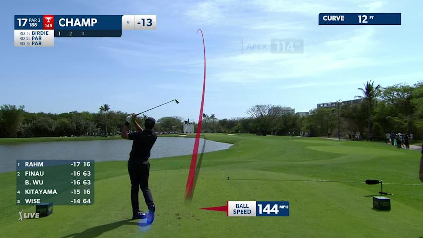 Cameron Champ draws tee shot and drops birdie putt at Mexico Open