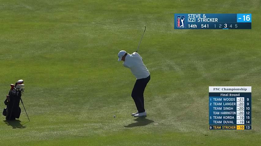 Steve and Izzi Stricker combine for birdie at PNC Championship