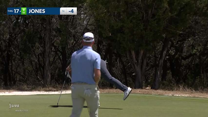 Matt Jones makes birdie on No. 8 at Valero