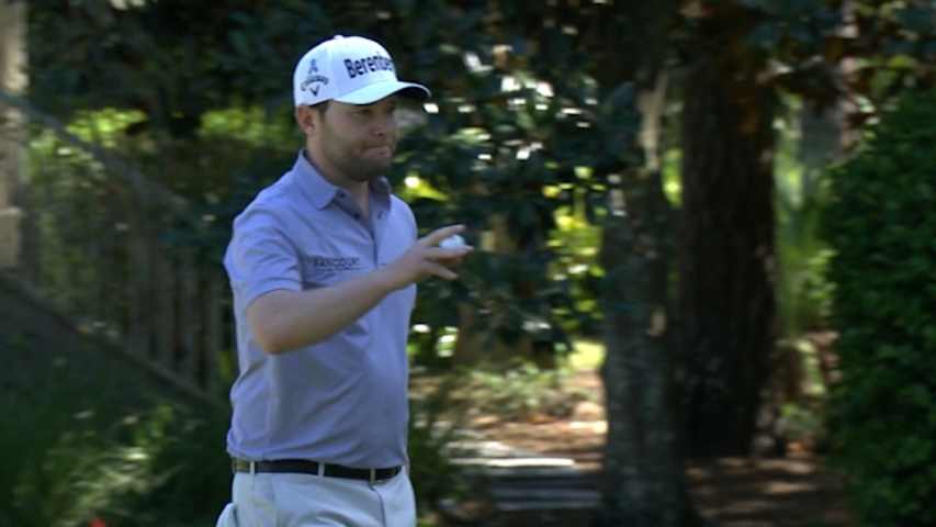 Branden Grace cards another birdie on No. 12 at RBC Heritage