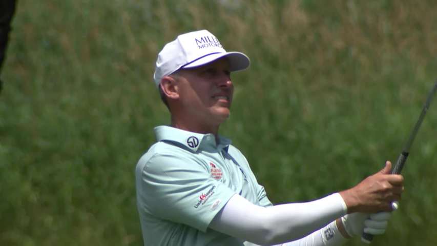 Jason Caron makes birdie on No. 11 at DICK'S Open