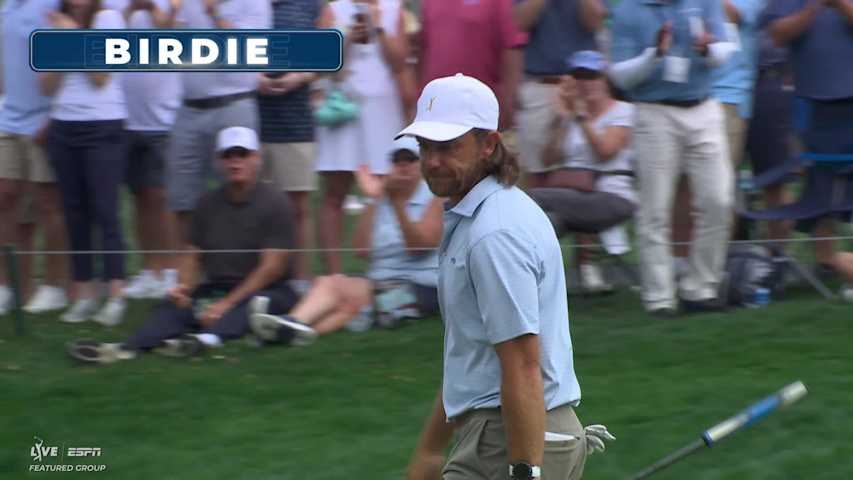 Tommy Fleetwood holes out 33-foot birdie putt on No. 2 at THE PLAYERS