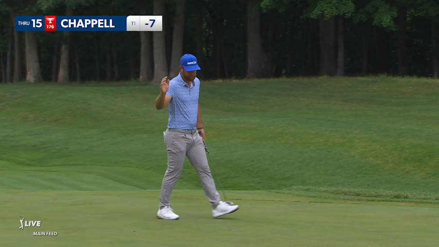 Kevin Chappell's 153-yard approach leads to birdie at John Deere