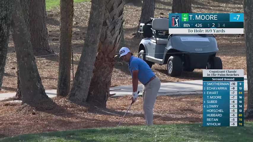 Taylor Moore hits 171-yard approach to 4 feet, sets up birdie on No. 8 at Cognizant Classic