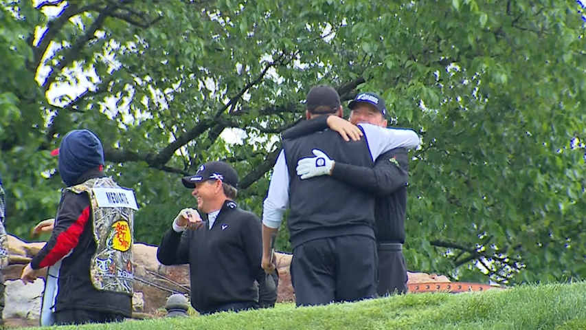 Rocco Mediate's aggressive ace at Bass Pro Shops Legends of Golf