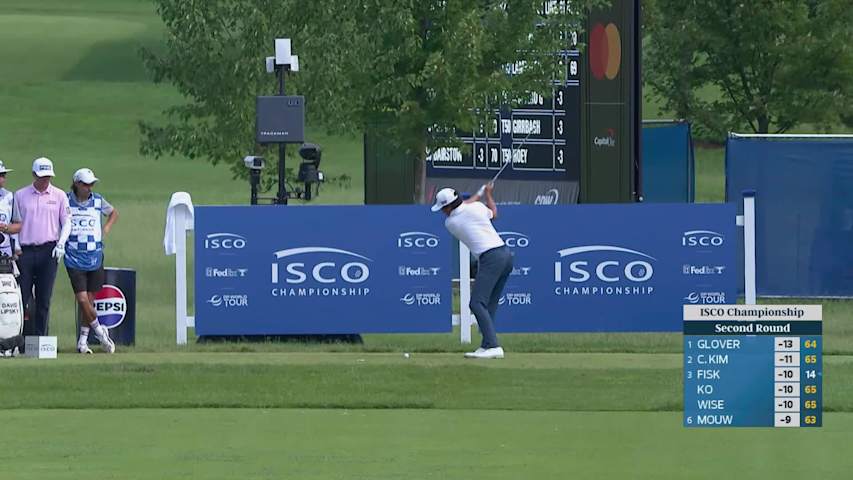 David Lipsky sinks 23-foot birdie putt on No. 17 at ISCO Championship